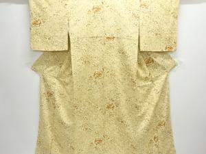 万寿菊模様小紋着物